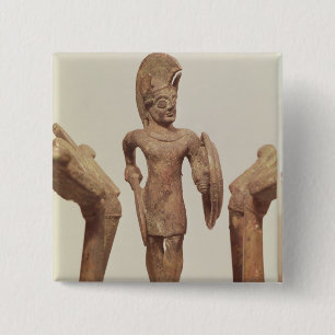 Figurine of a warrior, c.490 BC Button