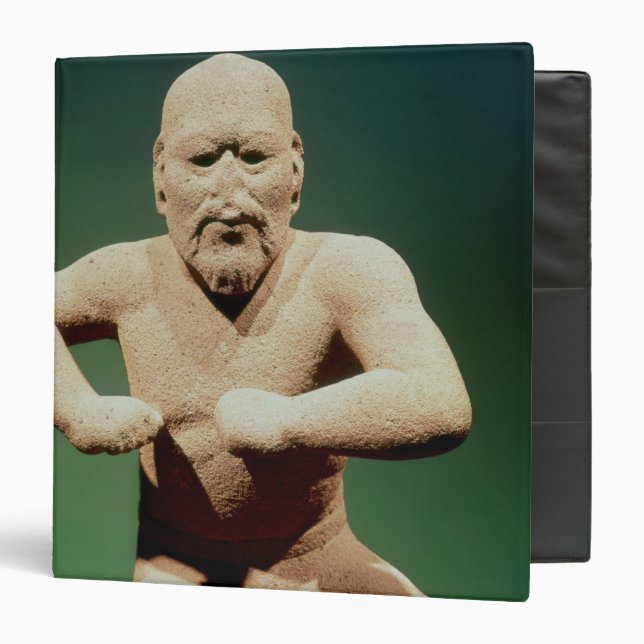 Figurine of a wrestler binder (Front/Inside)