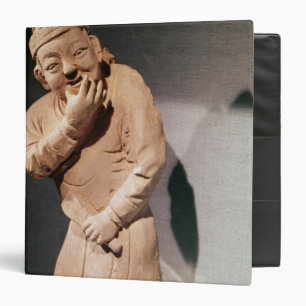 Figurine of an actor whistling 3 ring binder