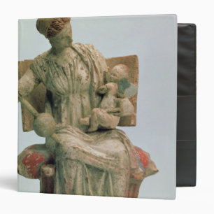 Figurine of Aphrodite playing with Eros 3 Ring Binder