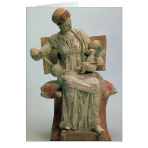 Figurine of Aphrodite playing with Eros Cards