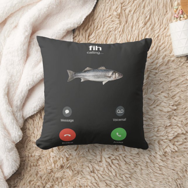 fih is calling throw pillow (Blanket)