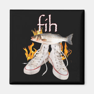 Fih Scute Ss Cute Sss Fish Funny Misspelled Fish M Magnet