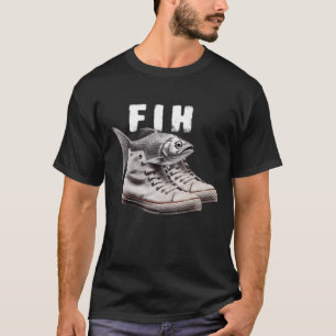 Fih Shoes Fish Funny Misspelled Fish Meme Fih Call T-Shirt