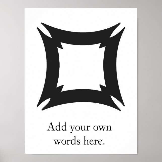 FIHANKRA | Adinkra Symbol of Security and Safety Poster (Front)