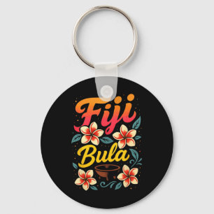 Fiji Bula Tropical Island Vacation Souvenir Keychain