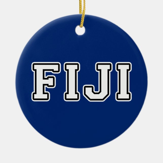 Fiji Ceramic Ornament (Front)