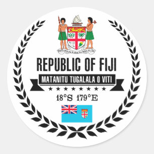 Fiji Classic Round Sticker