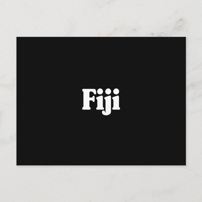 Fiji Classic Style Postcard (Front)