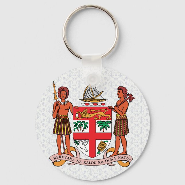 Fiji Coat of Arms detail Keychain (Front)