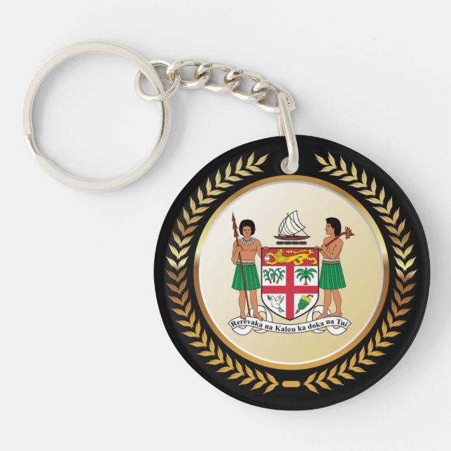 Fiji Coat of Arms Keychain (Front)