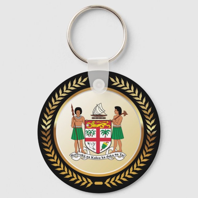 Fiji Coat of Arms Keychain (Front)