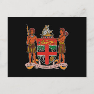 Fiji Coat of Arms Postcard