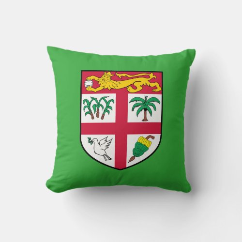 Fiji Coat of Arms Throw pillow cushion