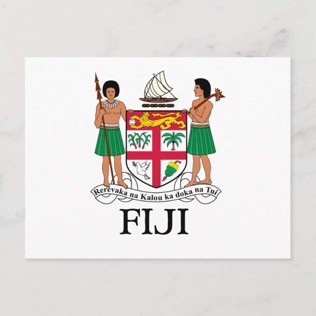 FIJI - emblem / flag / coat of arms / symbol Postcard (Front)