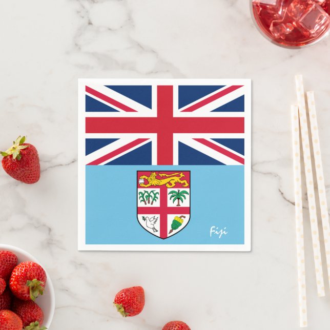 Fiji & Fijian Flag party fashion /sports fans Napkins (Insitu)