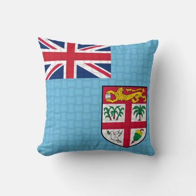 Fiji Fijian flag Throw Pillow (Front)