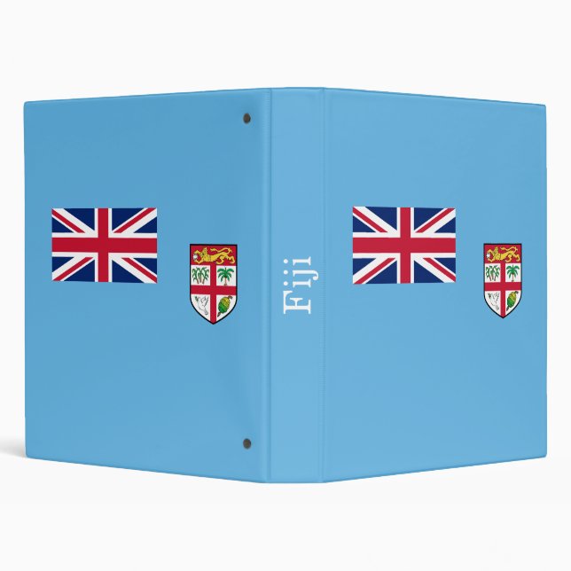 Fiji Flag 3 Ring Binder (Background)