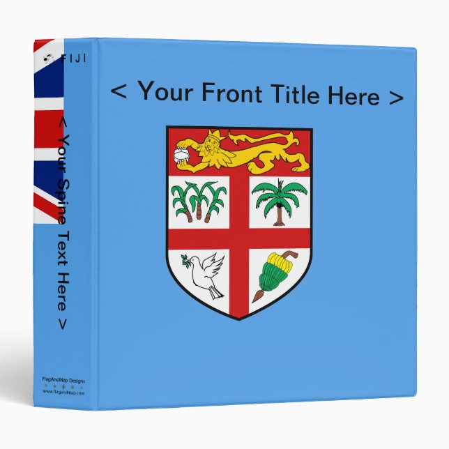Fiji Flag Binder (Front/Spine)