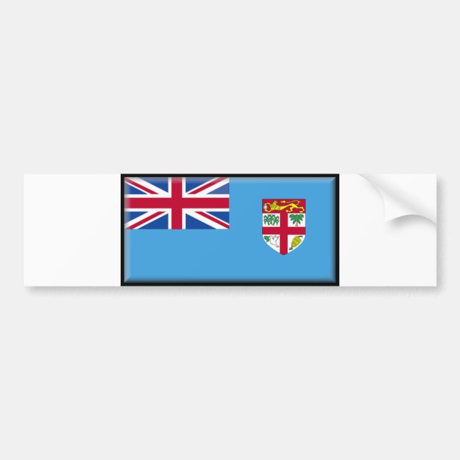 Fiji Flag Bumper Sticker (Front)