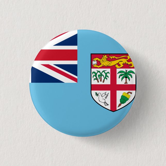 Fiji Flag Button (Front)