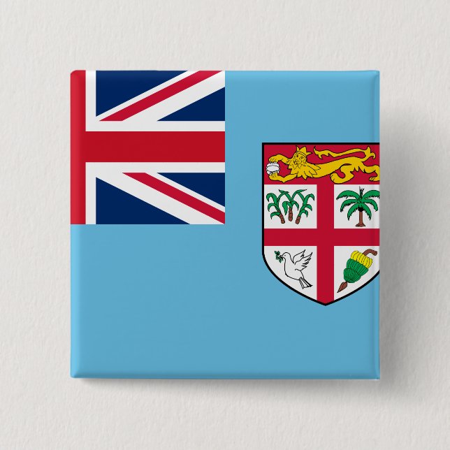 Fiji Flag Button (Front)