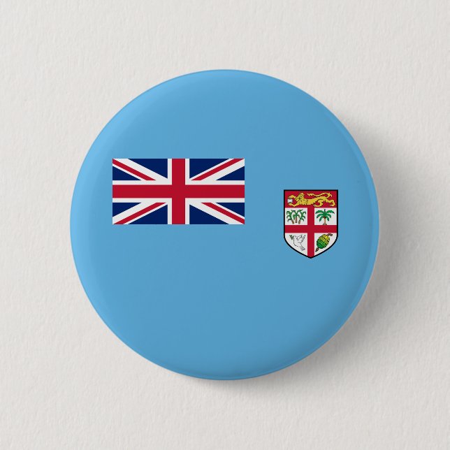 Fiji Flag Button (Front)