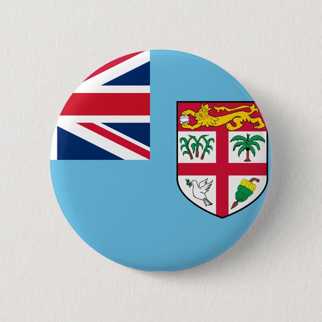 Fiji Flag Button (Front)