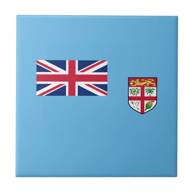 Fiji Flag Ceramic Tile (Front)