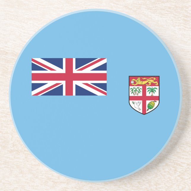 Fiji Flag Coaster (Front)