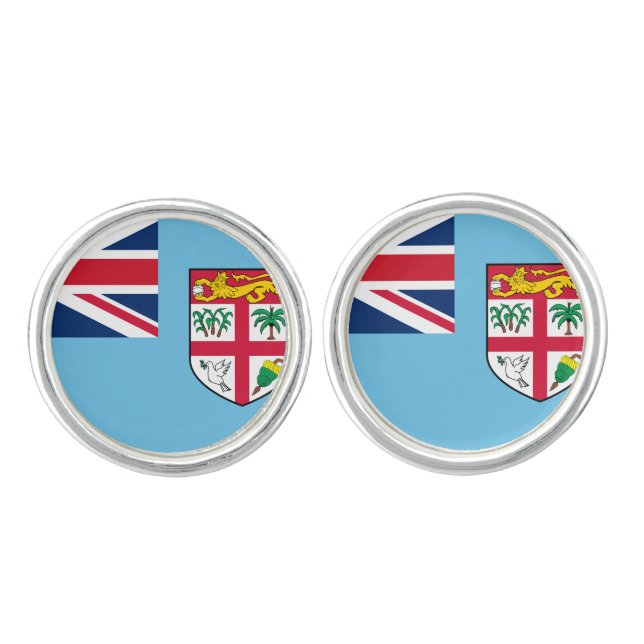Fiji Flag Cufflinks (Front)