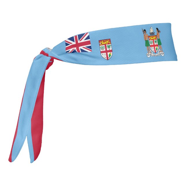 Fiji Flag Elegant Patriotic Tie Headband (Rotate 270)