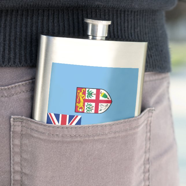 Fiji flag flask (In Situ)