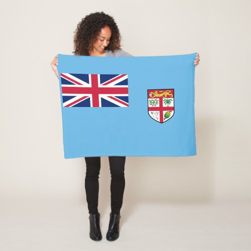 Fiji Flag Fleece Blanket