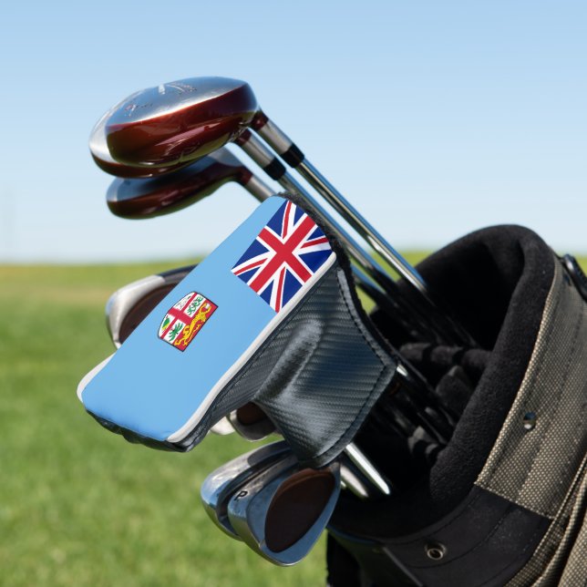 Fiji flag golf head cover (In Situ)
