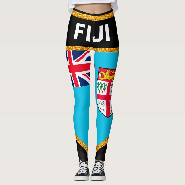 Fiji Flag Leggings (Front)
