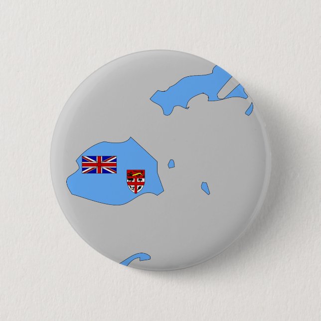 Fiji flag map button (Front)