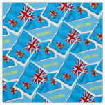 FIJI FLAG MATERIAL FABRIC
