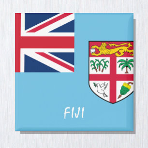Fiji flag & Oceania holiday/sports fans Magnet