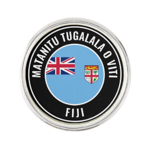 Fiji Flag Patriotic Lapel Pin