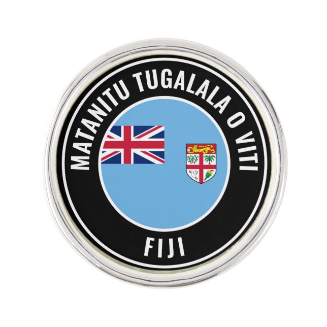 Fiji Flag Patriotic Lapel Pin (Front)