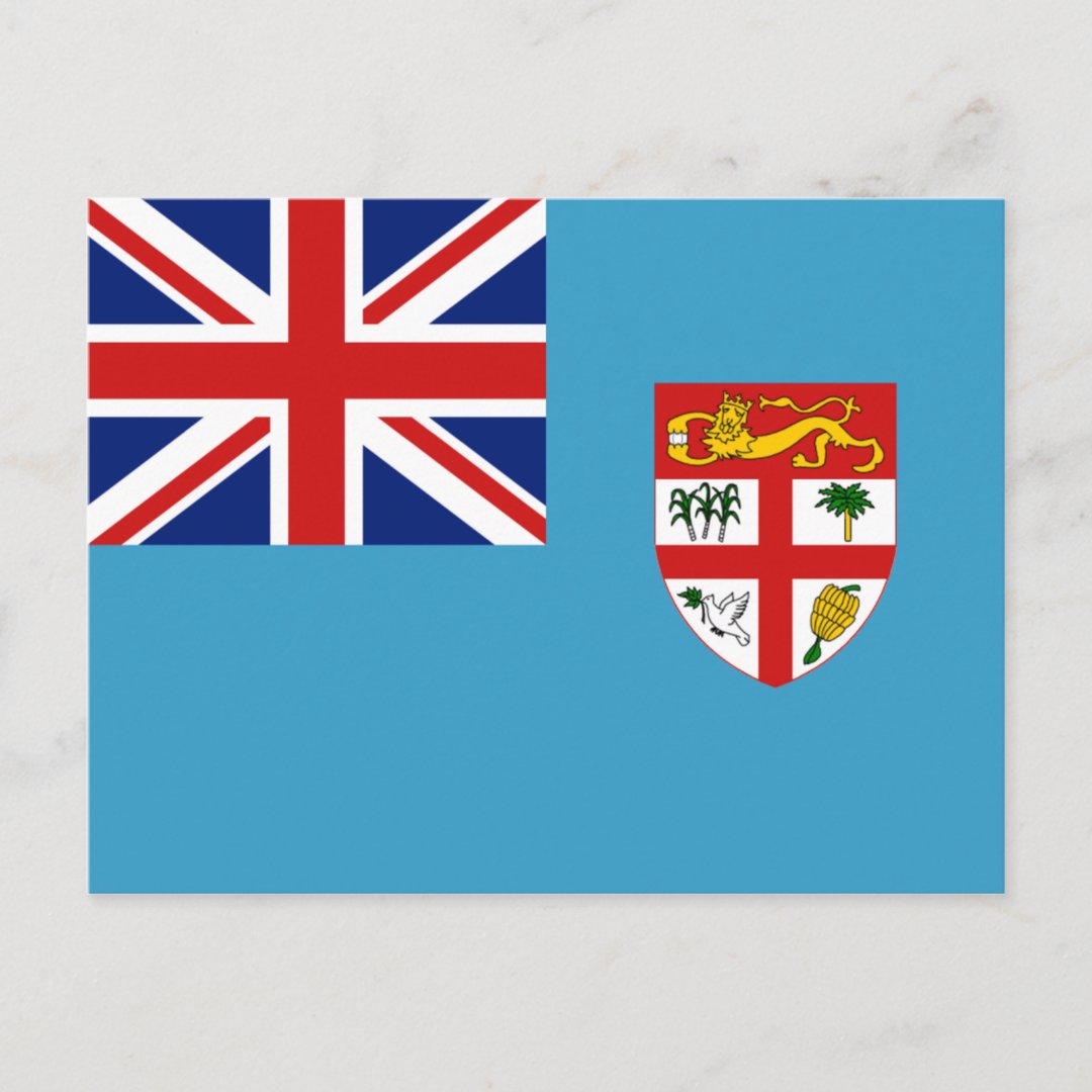Fiji Flag Postcard | Zazzle