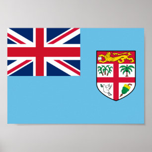 Fiji Flag Poster