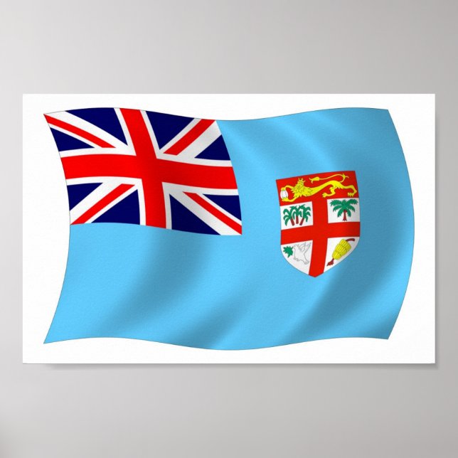 Fiji Flag Poster Print (Front)