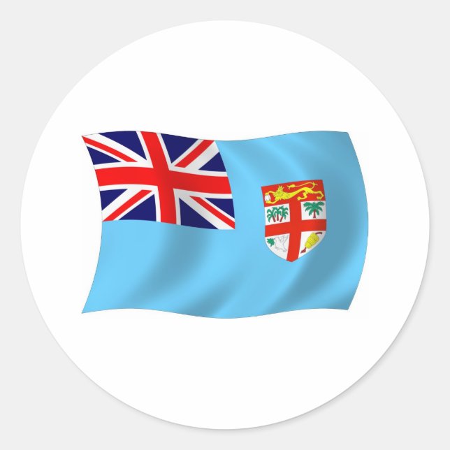 Fiji Flag Sticker (Front)