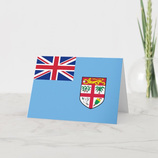 Fiji flag thank you card (Front)