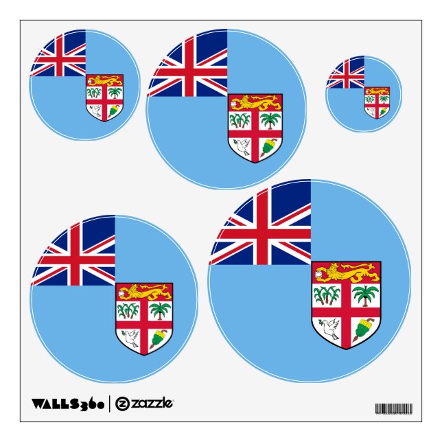 Fiji flag wall decal (Front)