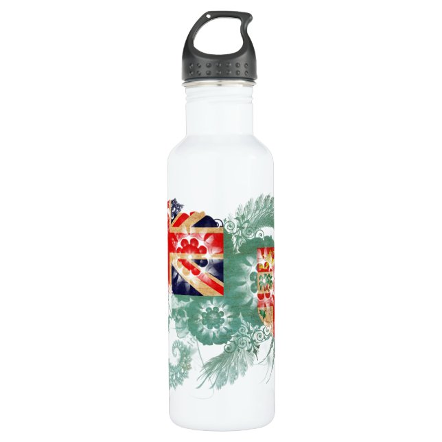 Fiji Flag Water Bottle (Front)