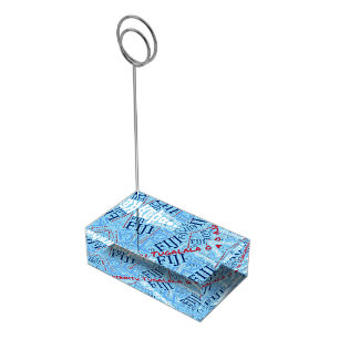 Fiji Flag Word Cloud Place Card Holder