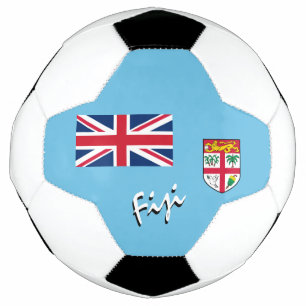 Fiji Football & Fijian Flag / Sport Soccer Ball